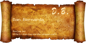 Dan Bernarda névjegykártya